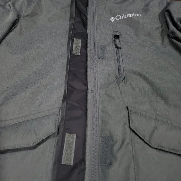Columbia Youth Infant Grey Jacket Suttle Mountain Long Sleeves Sz XS